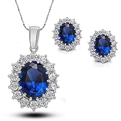 Iwykt sapphire necklace for sale  Delivered anywhere in UK