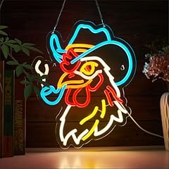 Cowboy rooster neon for sale  Delivered anywhere in USA 