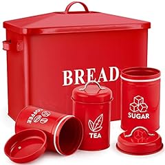 Red bread box for sale  Delivered anywhere in Canada