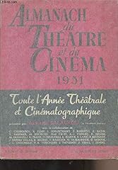 Almanach theatre cinema d'occasion  Livré partout en France