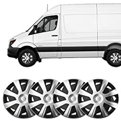 Used, UKB4C 4 x 16 Silver Black Van Trim/Hub Caps Deep Dish for sale  Delivered anywhere in UK