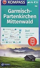 Kompass wanderkarte garmisch gebraucht kaufen  Wird an jeden Ort in Deutschland