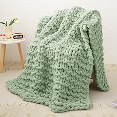 Chunky knit blanket for sale  Delivered anywhere in UK