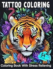 Tattoo coloring book for sale  Delivered anywhere in USA 