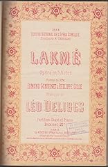 Lakme partition edition d'occasion  Livré partout en France