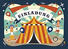 Einladungskarten zirkus zum gebraucht kaufen  Wird an jeden Ort in Deutschland