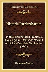 Historia patriarcharum qua usato  Spedito ovunque in Italia 