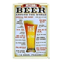 Poster bar metallo usato  Spedito ovunque in Italia 