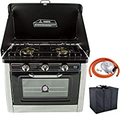 NJ CO-01 Camping Gas Oven & Hob 2 Burner Portable Cooker for sale  Delivered anywhere in Ireland