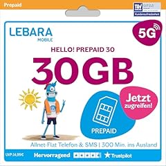 Lebara hello prepaid gebraucht kaufen  Wird an jeden Ort in Deutschland