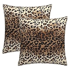 Brown leopard pillow for sale  Delivered anywhere in USA 