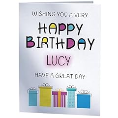 Happy birthday lucy for sale  Delivered anywhere in UK