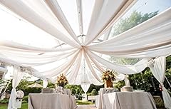 Ceiling draping white for sale  Delivered anywhere in USA 