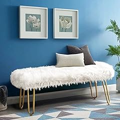 White faux fur for sale  Delivered anywhere in USA 