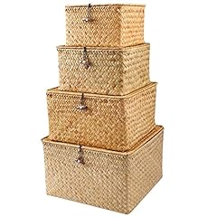 Feilanduo 4pcs wicker for sale  Delivered anywhere in UK
