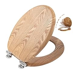 oak soft close toilet seat for sale  Delivered anywhere in UK