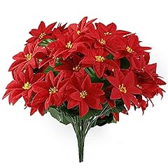 Sggvecsy artificial poinsettia for sale  Delivered anywhere in USA 