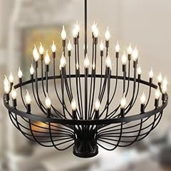 Black chandelier light for sale  Delivered anywhere in USA 