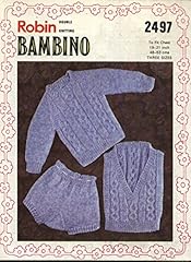 Robin knitting pattern for sale  Delivered anywhere in UK