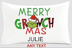 Personalised grinch pillow for sale  Delivered anywhere in UK