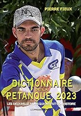 Dictionnaire petanque 2023 d'occasion  Livré partout en Belgiqu
