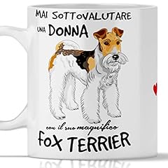 Tazza fox terrier usato  Spedito ovunque in Italia 