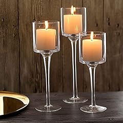 Glass candleholders tea for sale  Delivered anywhere in USA 