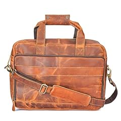 Ajuny leather briefcase for sale  Delivered anywhere in UK