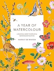 Year watercolour seasonal for sale  Delivered anywhere in USA 