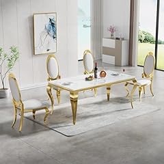 White marble dining for sale  Delivered anywhere in USA 
