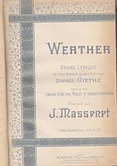 Werther partition edition d'occasion  Livré partout en France