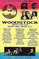 Woodstock poster line for sale  Delivered anywhere in UK