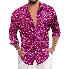 Shirts men glitter for sale  Delivered anywhere in UK