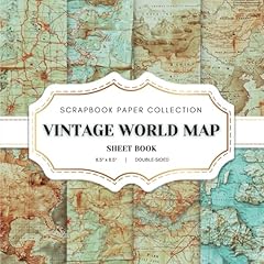 Vintage map scrapbook gebraucht kaufen  Wird an jeden Ort in Deutschland