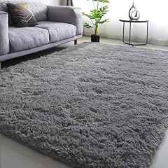 Gray shag area for sale  Delivered anywhere in USA 