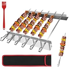 Bbq skewers stainless for sale  Delivered anywhere in Ireland