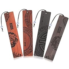 4pcs wood bookmark for sale  Delivered anywhere in UK