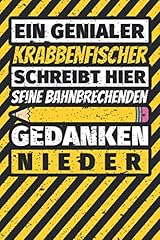 Notizbuch liniert krabbenfisch gebraucht kaufen  Wird an jeden Ort in Deutschland