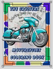 Cruisers motorcycles coloring for sale  Delivered anywhere in UK