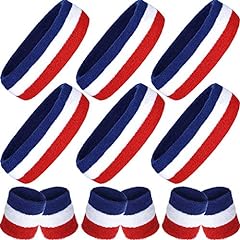 Striped sweatbands set for sale  Delivered anywhere in USA 