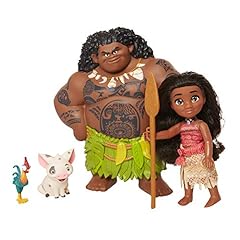 Disney Moana Doll with Maui Demigod Doll Figure, 4 Piece Little Petite Story Telling Gift Set for Girls Ages 3 and Up, used for sale  Delivered anywhere in Canada