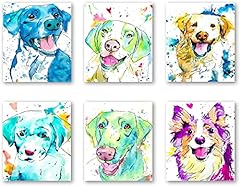 Watercolor dog canvas for sale  Delivered anywhere in USA 