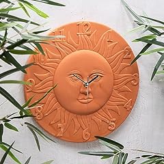 Terracotta sun clock for sale  Delivered anywhere in UK