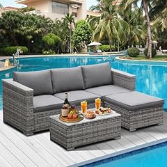 Lishetimig 3pcs rattan for sale  Delivered anywhere in UK
