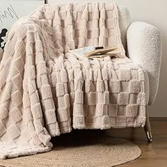 Fleece throw checkered for sale  Delivered anywhere in USA 