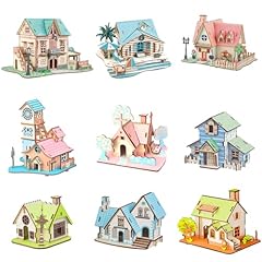 Wooden puzzles 9pcs for sale  Delivered anywhere in USA 