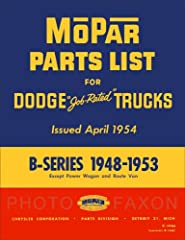 1948-1953 Dodge Pickup and Truck Parts Book Reprint, used for sale  Delivered anywhere in USA 