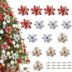 Fiori natale poinsettia usato  Spedito ovunque in Italia 