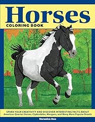 Horses coloring book usato  Spedito ovunque in Italia 