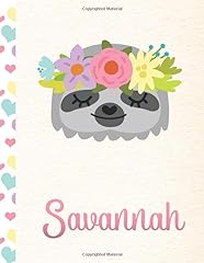 Savannah personalized sloth for sale  Delivered anywhere in UK